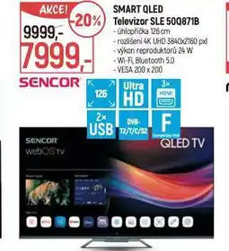 Globus Smart qled televizor sle 50q871b nabídka