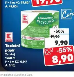 Kaufland Toaletní papír nabídka