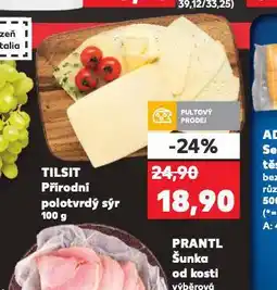 Kaufland Tilsit přírodní sýr nabídka