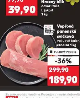 Kaufland Vepřová panenská svíčková nabídka
