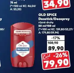 Kaufland Old spice deospray nabídka