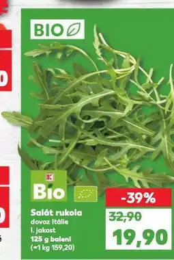 Kaufland Bio salát rukola nabídka