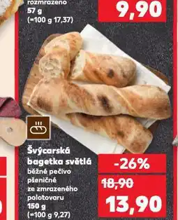 Kaufland Švýcarská bageta světlá nabídka