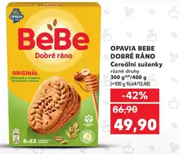 Kaufland OPAVIA BEBE DOBRÉ RÁNO Cereální sušenky nabídka