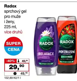 Ráj drogerie Radox sprchový gel pro muže i ženy nabídka