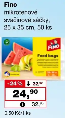 Ráj drogerie Fino mikrotenové svačinové sáčky nabídka