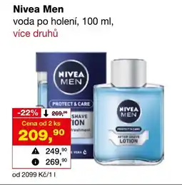 Ráj drogerie Nivea Men voda po holení nabídka