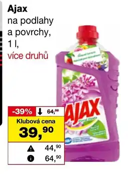 Ráj drogerie Ajax na podlahy a povrchy nabídka