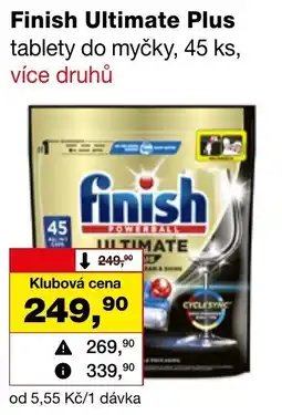 Ráj drogerie Finish Ultimate Plus tablety do myčky nabídka
