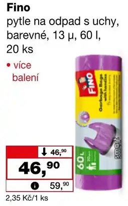 Ráj drogerie Fino pytle na odpad s uchy, barevné nabídka