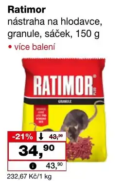 Ráj drogerie Ratimor nástraha na hlodavce, granule, sáček nabídka