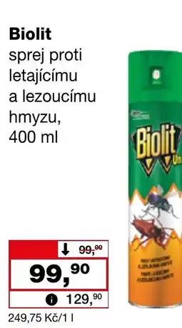 Ráj drogerie Biolit sprej proti letajícímu a lezoucímu hmyzu nabídka
