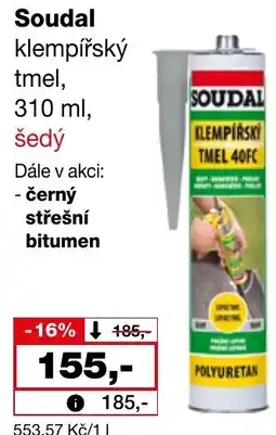 Ráj drogerie Soudal klempířský tmel nabídka