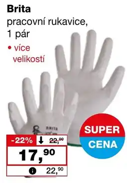 Ráj drogerie Brita pracovní rukavice nabídka