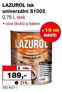 Ráj drogerie LAZUROL lak univerzální S1002 nabídka