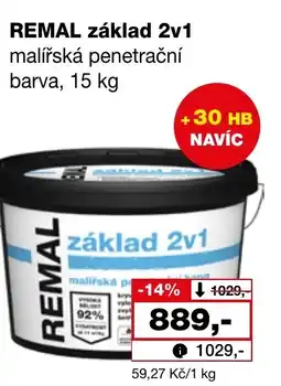 Ráj drogerie REMAL základ 2v1 malířská penetrační barva nabídka