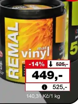 Ráj drogerie REMAL Vinyl Color Mat prémiová nabídka