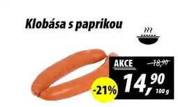 ZEMAN Klobása s paprikou, 100 g nabídka