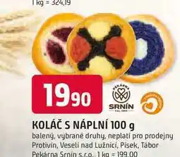 Trefa KOLÁČ S NÁPLNÍ 100 g nabídka