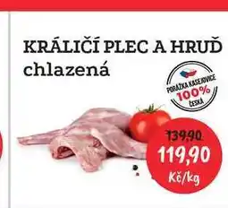RABBIT řeznictví Rabbit Králičí plec+hruď 1kg chlazená nabídka