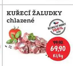 RABBIT řeznictví KUŘECÍ ŽALUDKY chlazené 1kg nabídka