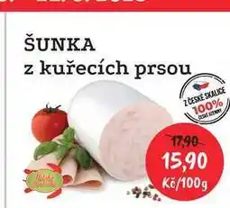 RABBIT řeznictví ŠUNKA z kuřecích prsou 100g nabídka