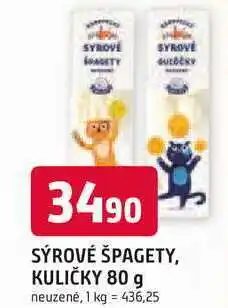Trefa SÝROVÉ ŠPAGETY, KULIČKY 80 g neuzenė nabídka