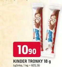 Trefa KINDER TRONKY 18 g nabídka