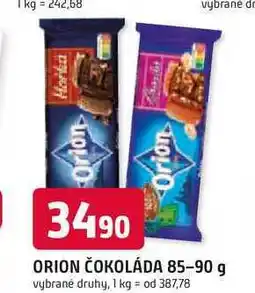 Trefa ORION ČOKOLÁDA 85-90 g nabídka