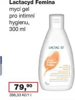 Ráj drogerie Lactacyd Femina mycí gel pro intimní hygienu, 300 ml nabídka