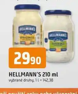 Trefa Hellmann's majonéza, tatarská omáčka 210ml, vybrané druhy nabídka
