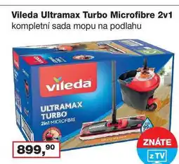 Ráj drogerie Vileda Ultramax Turbo Microfibre 2v1 kompletní sada mopu na podlahu nabídka