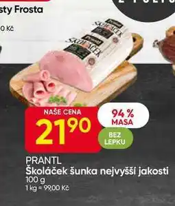 Hruška Školáček šunka nejvyšší jakosti 100 g nabídka
