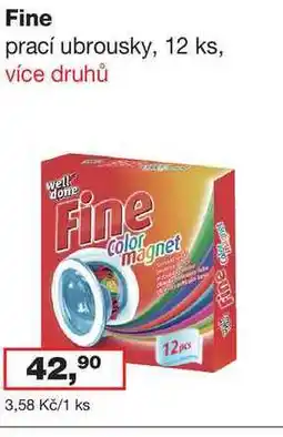 Ráj drogerie Fine prací ubrousky, 12 ks, více druhů nabídka