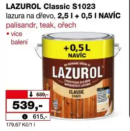 Ráj drogerie LAZUROL Classic S1023 lazura na dřevo nabídka