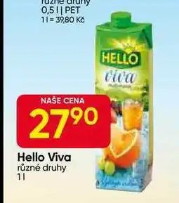 Hruška Hello Viva různé druhy 1l nabídka