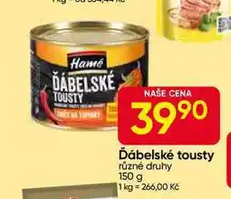 Hruška Hamé Ďábelské tousty směs na topinky 150g nabídka