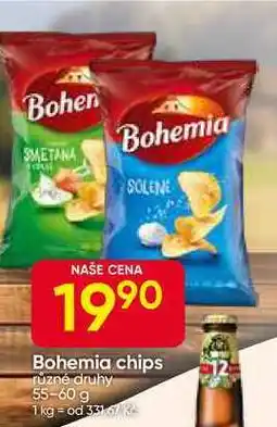 Hruška Bohemia chips různé druhy 55-60 g nabídka