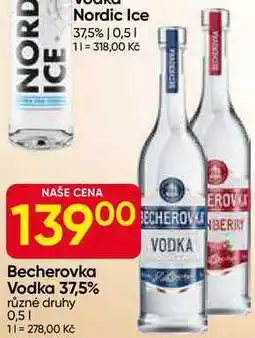 Hruška Becherovka Vodka 37,5% různé druhy 0,5l nabídka