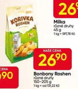 Hruška Bonbony Roshen různé druhy 150-205 g nabídka