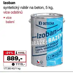 Ráj drogerie Izoban syntetický nátěr na beton nabídka