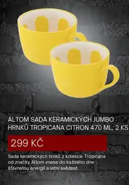 4home Altom sada keramických jumbo hrnků tropicana citron nabídka
