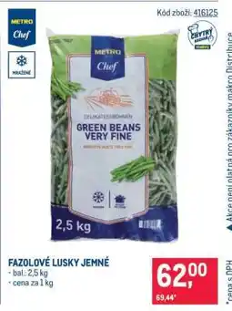 Makro Fazolové lusky jemné nabídka