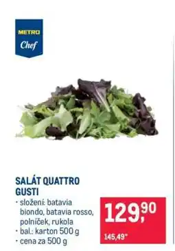 Makro Salát Quattro gusti nabídka