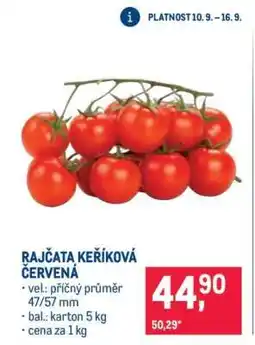Makro Rajčata keříková červená nabídka