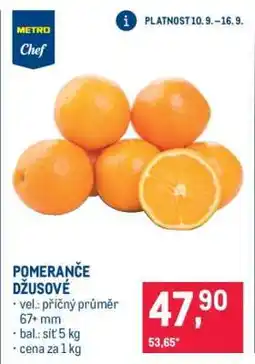Makro Pomeranče džusové nabídka