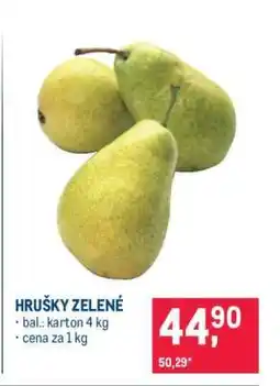 Makro Hrušky zelené nabídka