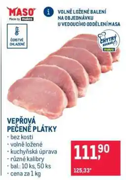 Makro VEPŘOVÁ PEČENĚ PLÁTKY nabídka