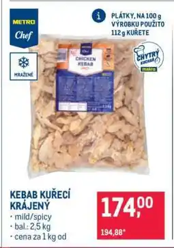 Makro KEBAB KUŘECÍ KRÁJENÝ nabídka