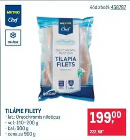 Makro Tilápie filety nabídka